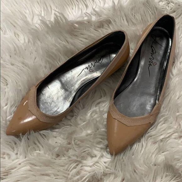 LAVIN WOMEN LEATHER FLATS‎ POINTED SHOES SI… - Picture 1 of 5